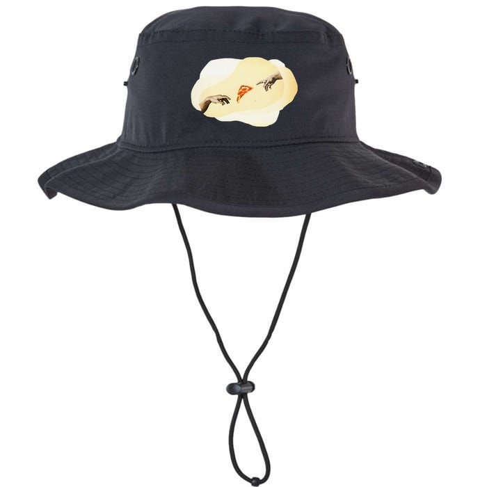 Pizza Lovers Creation Of Adam Party Renaissance Art Bucket Hat