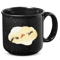 Pizza Lovers Creation Of Adam Party Renaissance Art 15oz Campfire Ceramic Mug