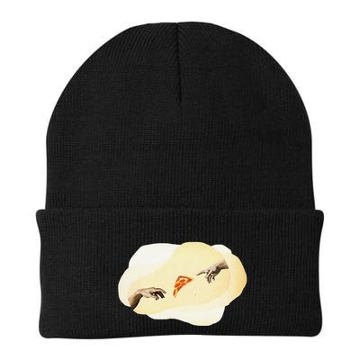 Pizza Lovers Creation Of Adam Party Renaissance Art Beanie