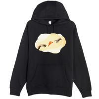 Pizza Lovers Creation Of Adam Party Renaissance Art Premium Pullover Hoodie