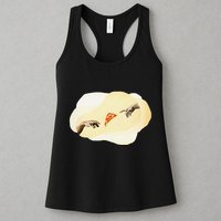 Pizza Lovers Creation Of Adam Party Renaissance Art Womens Tank Top