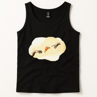 Pizza Lovers Creation Of Adam Party Renaissance Art Tank Top