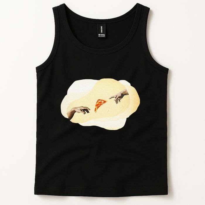 Pizza Lovers Creation Of Adam Party Renaissance Art Tank Top