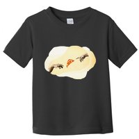 Pizza Lovers Creation Of Adam Party Renaissance Art Toddler T-Shirt
