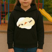 Pizza Lovers Creation Of Adam Party Renaissance Art Kids Hoodie
