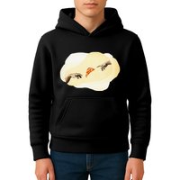 Pizza Lovers Creation Of Adam Party Renaissance Art Kids Hoodie