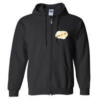 Pizza Lovers Creation Of Adam Party Renaissance Art Full Zip Hoodie