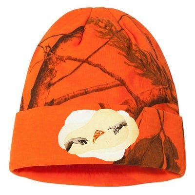 Pizza Lovers Creation Of Adam Party Renaissance Art Kati Licensed 12" Camo Beanie