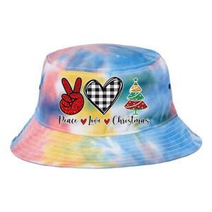 Peace Love Christmas Tie Dye Newport Bucket Hat