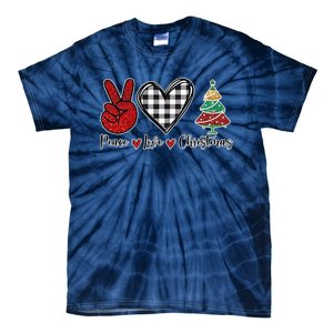 Peace Love Christmas Tie-Dye T-Shirt