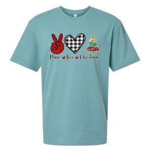 Peace Love Christmas Sueded Cloud Jersey T-Shirt