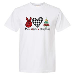 Peace Love Christmas Garment-Dyed Heavyweight T-Shirt