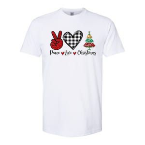 Peace Love Christmas Softstyle CVC T-Shirt