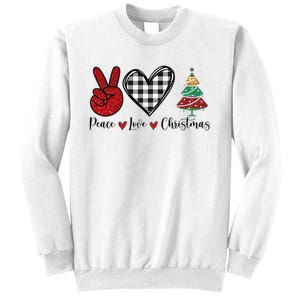 Peace Love Christmas Sweatshirt