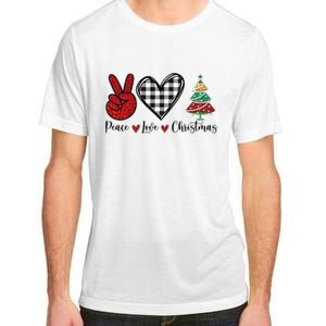 Peace Love Christmas Adult ChromaSoft Performance T-Shirt