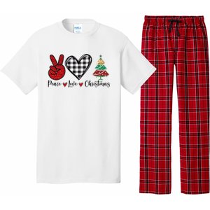 Peace Love Christmas Pajama Set