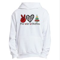 Peace Love Christmas Urban Pullover Hoodie