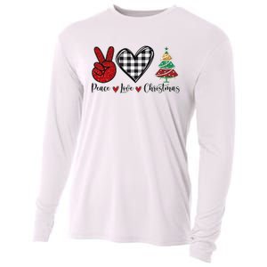 Peace Love Christmas Cooling Performance Long Sleeve Crew