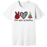 Peace Love Christmas Premium T-Shirt