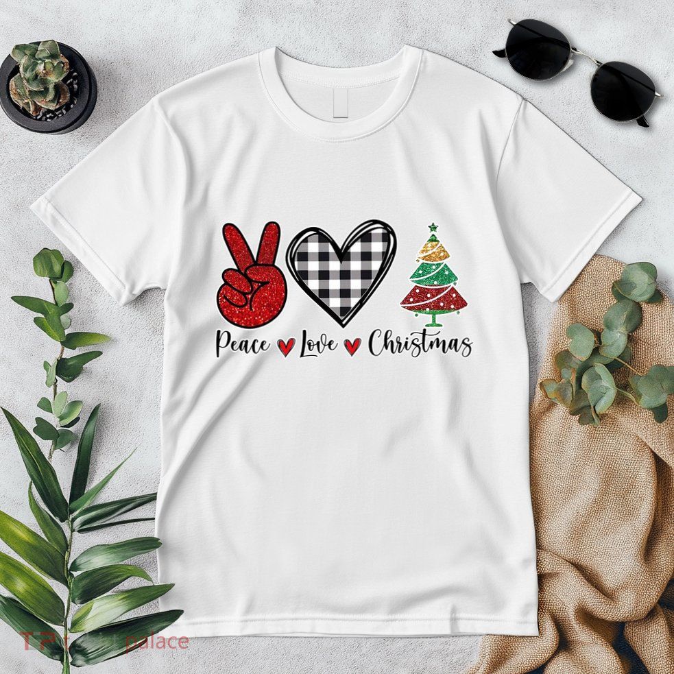 Peace Love Christmas Premium T-Shirt