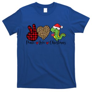 Peace Love Christmas Gift Funny Christmas Tree Rex Meaningful Gift T-Shirt