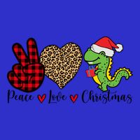 Peace Love Christmas Gift Funny Christmas Tree Rex Meaningful Gift Poster