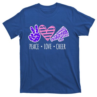 Peace Love Cheer Cheerleader Teen Girls Funny Cheerleading Gift T-Shirt