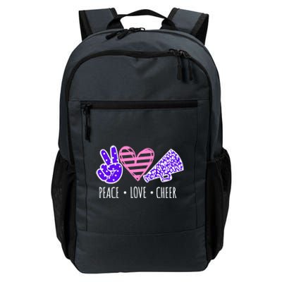 Peace Love Cheer Cheerleader Teen Girls Funny Cheerleading Gift Daily Commute Backpack