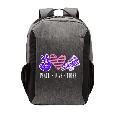 Peace Love Cheer Cheerleader Teen Girls Funny Cheerleading Gift Vector Backpack