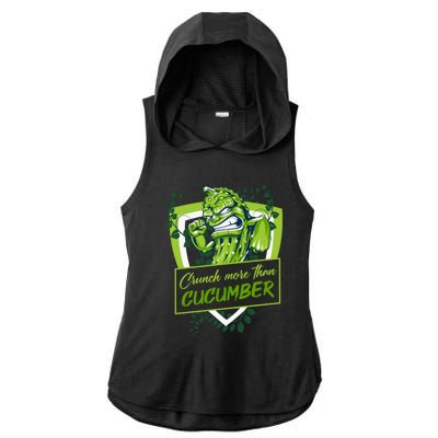 Pickle Lovers Cute Gift Ladies PosiCharge Tri-Blend Wicking Draft Hoodie Tank