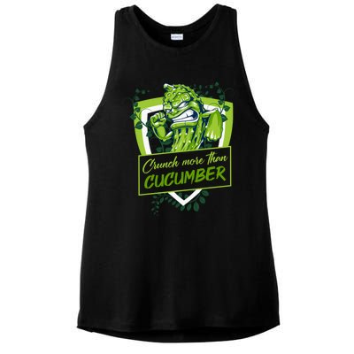 Pickle Lovers Cute Gift Ladies PosiCharge Tri-Blend Wicking Tank