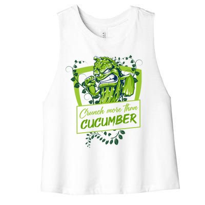 Pickle Lovers Cute Gift Women's Racerback Cropped Tank