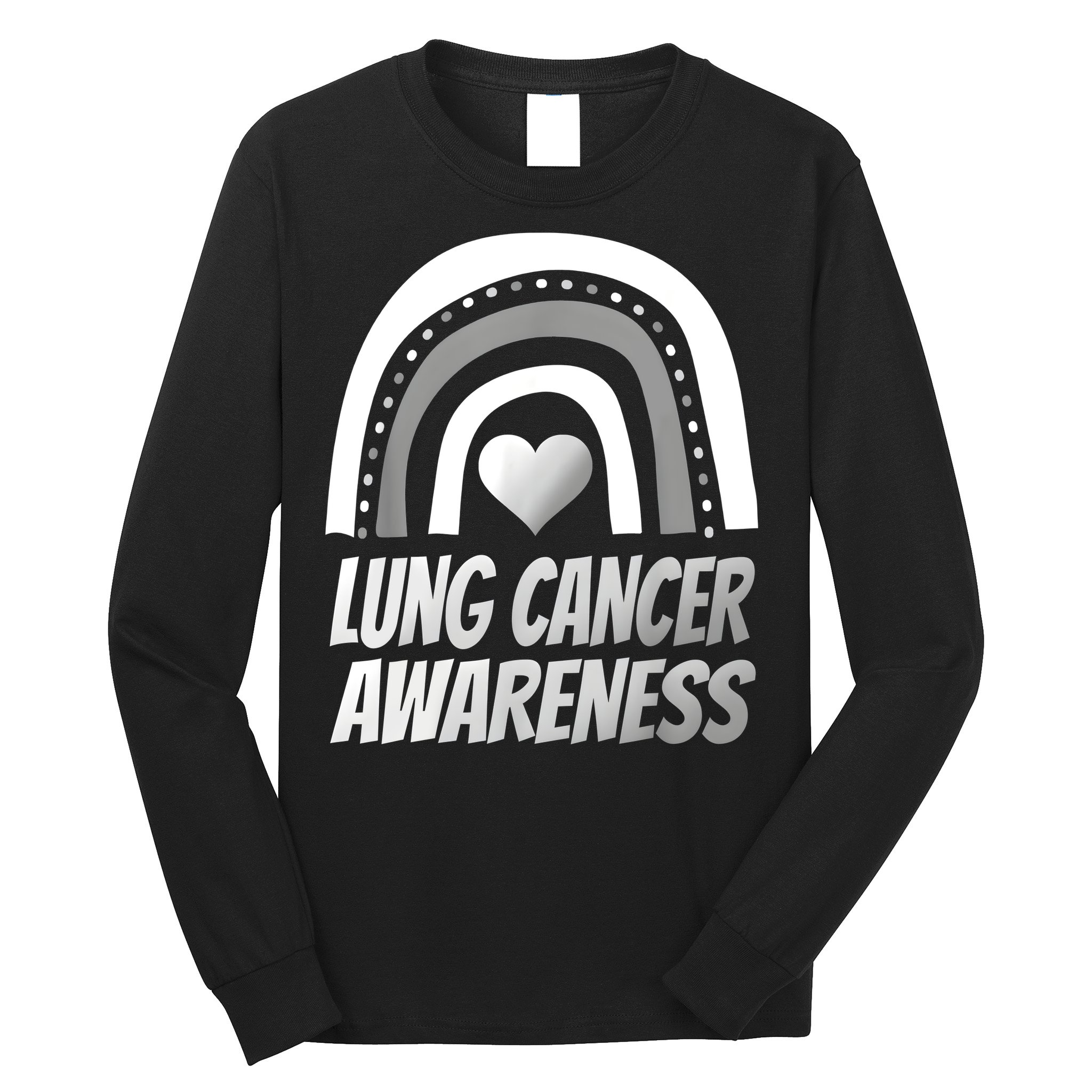 Proud Lung Cancer Rainbow Warrior Survivor Long Sleeve Shirt