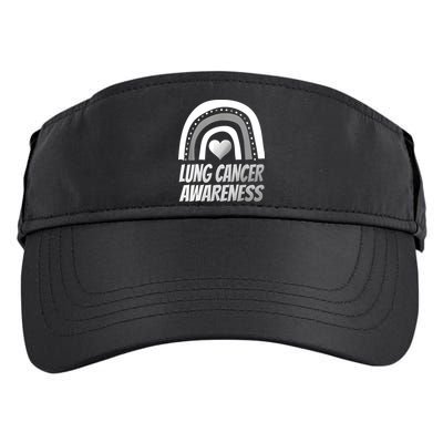 Proud Lung Cancer Rainbow Warrior Survivor Adult Drive Performance Visor