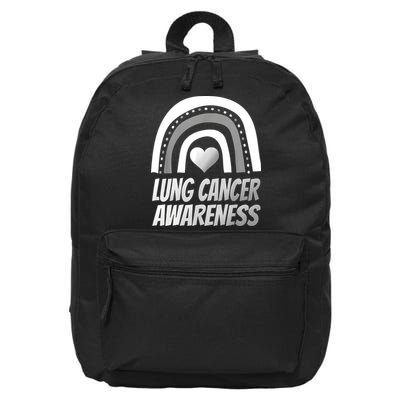 Proud Lung Cancer Rainbow Warrior Survivor 16 in Basic Backpack