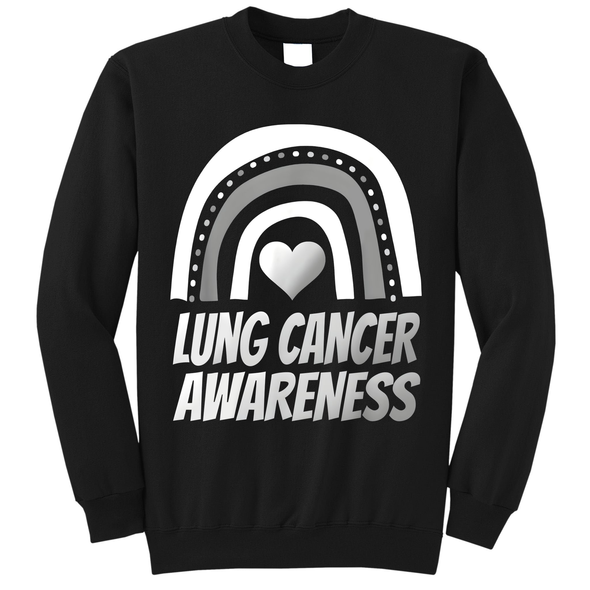 Proud Lung Cancer Rainbow Warrior Survivor Tall Sweatshirt