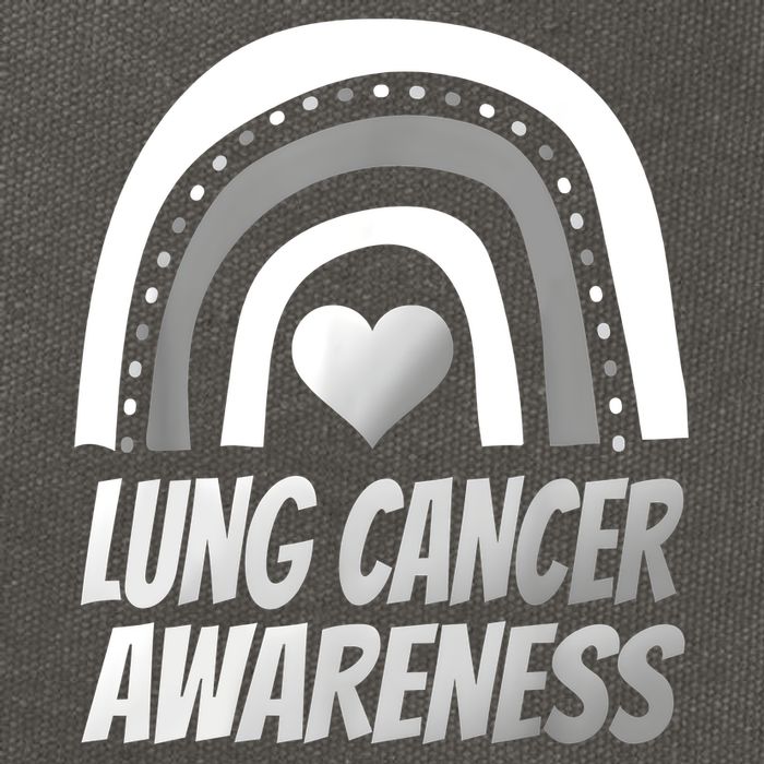 Proud Lung Cancer Rainbow Warrior Survivor Cotton Canvas Backpack
