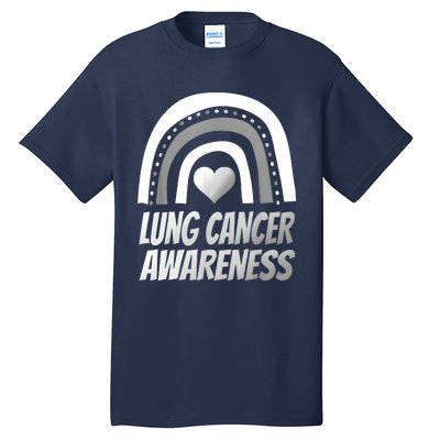 Proud Lung Cancer Rainbow Warrior Survivor Tall T-Shirt