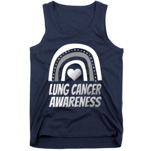 Proud Lung Cancer Rainbow Warrior Survivor Tank Top