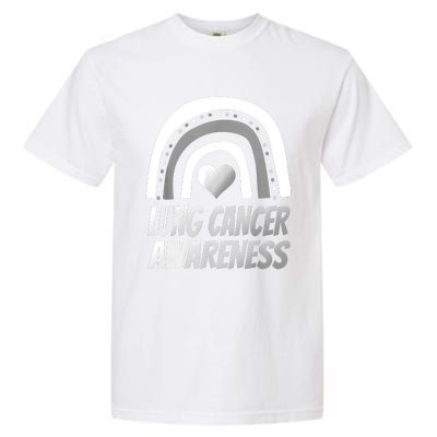 Proud Lung Cancer Rainbow Warrior Survivor Garment-Dyed Heavyweight T-Shirt