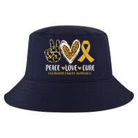 Peace Love Cure Childhood Cancer Awareness Leopart Heart Cool Comfort Performance Bucket Hat