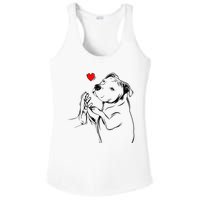 Pitbull Love Cute Pittie Dog Mom Funny Ladies PosiCharge Competitor Racerback Tank