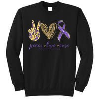 Peace Love Cure Alzheimers Awareness Sweatshirt