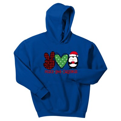 Peace Love Christmas 1 Breast Cancer DéCor Theme Gift Kids Hoodie