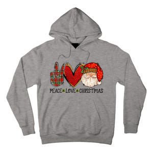 Peace Love Christmas Funny Santa Claus Happy Xmas Tall Hoodie