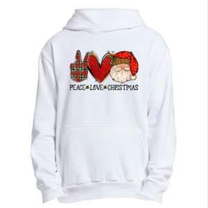 Peace Love Christmas Funny Santa Claus Happy Xmas Urban Pullover Hoodie