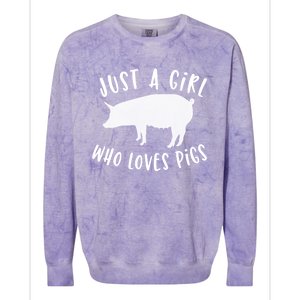 Pig Love Cool Gift Porcine Clothes Novelty Colorblast Crewneck Sweatshirt