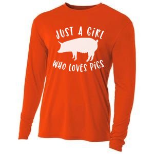 Pig Love Cool Gift Porcine Clothes Novelty Cooling Performance Long Sleeve Crew