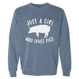 Pig Love Cool Gift Porcine Clothes Novelty Garment-Dyed Sweatshirt