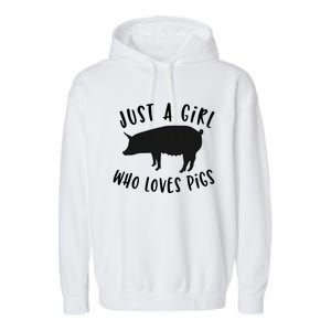 Pig Love Cool Gift Porcine Clothes Novelty Garment-Dyed Fleece Hoodie